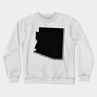 Black Arizona Outline Crewneck Sweatshirt